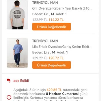 Trendyol Express - Trendyol Milla Arasında Kaybolan İade Ürünlerim