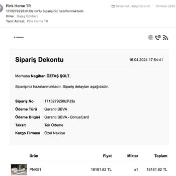 Pink Home Yanlış Gönderilen Bahçe Mobilyaları Ve Çözülmeyen Sorunlar