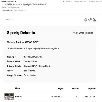 Pink Home Yanlış Gönderilen Bahçe Mobilyaları Ve Çözülmeyen Sorunlar