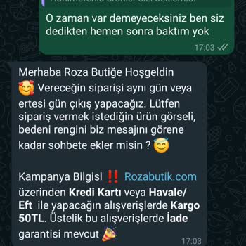 Roza Butik Üslup Oylama İlgisizlik