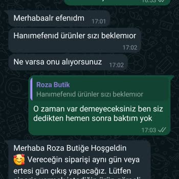 Roza Butik Üslup Oylama İlgisizlik