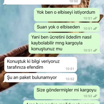 Askı Nişantaşı Ürünü Teslim Alamadım Firma Kargonuz Kayboldu Diye Yalan Söyledi