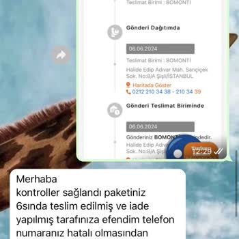 Askı Nişantaşı Ürünü Teslim Alamadım Firma Kargonuz Kayboldu Diye Yalan Söyledi