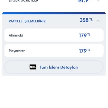Turkcell Paycell Allın Mobi Ücret İadesi İstiyorum.