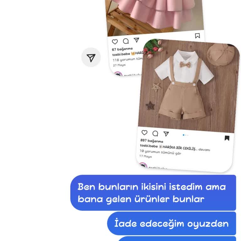 Tosbi.bebe (Instagram) Ürün Şikayeti Yanlış Ürün Ve Kimsenin Cevap Vermemesi