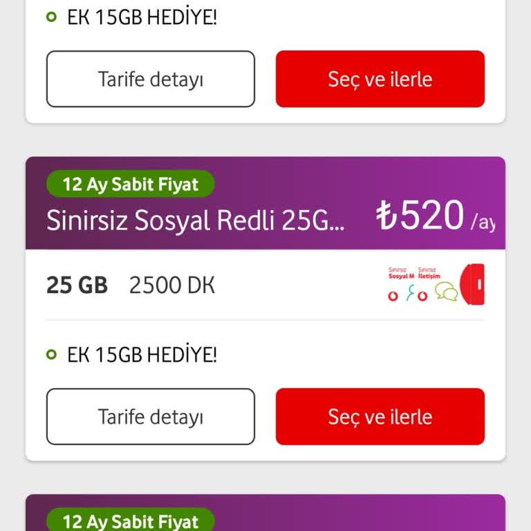 Vodafone Taahhüt Süresi Bitti.