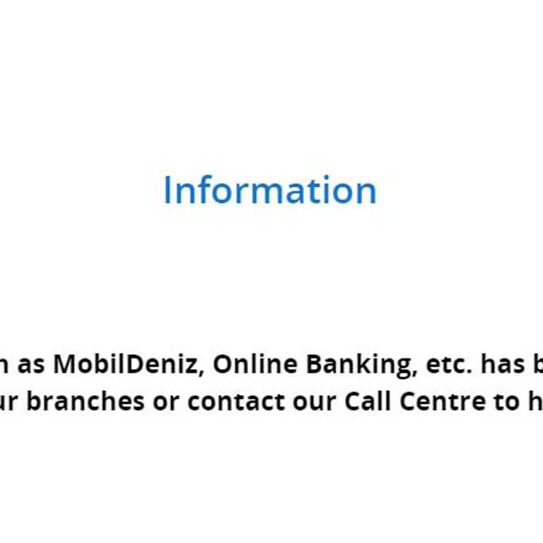 Denizbank Hesabımı Bloke Etti!