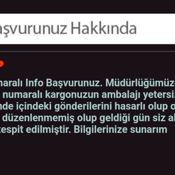 PTT Kargo Hizmetinde Yaşadığım Olumsuz Deneyim