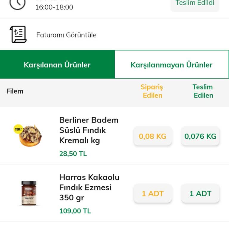 File Market Paramı Çekti Siparişimi Getirmedi.