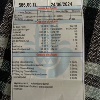 İBB - İstanbul Büyükşehir Belediyesi Mayıs 2024 Su Faturası