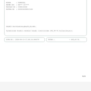 Turkcell Hasan A*** Alacaklı