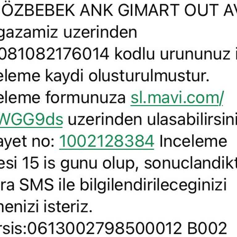 Mavi Kot Pantolon Şikayetleri