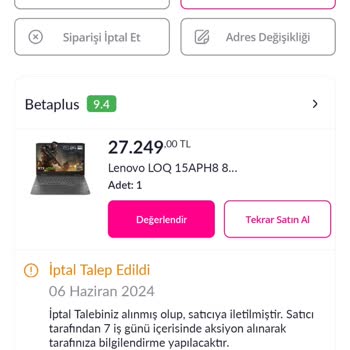 Bilerek Sipariş İptali Yapmayan Pazarama