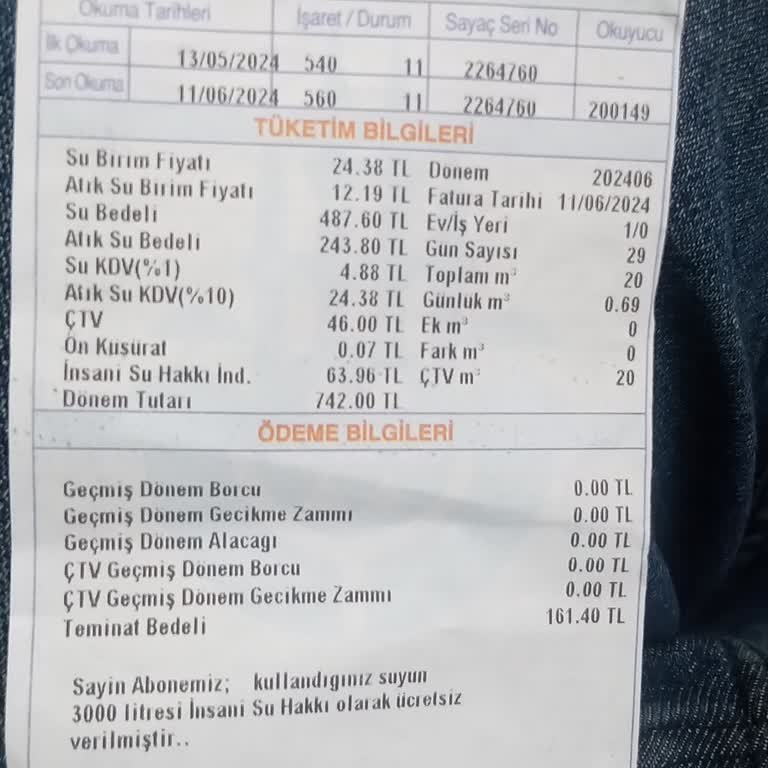 İSKİ Yanlış Faturalandırma Ve Atık Su Bedelini Haksız Yere Alması