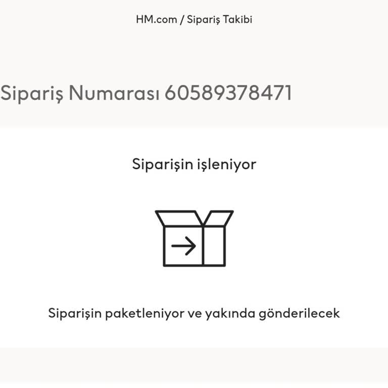 H&M Kargoya Verilme Tarihi Geçti