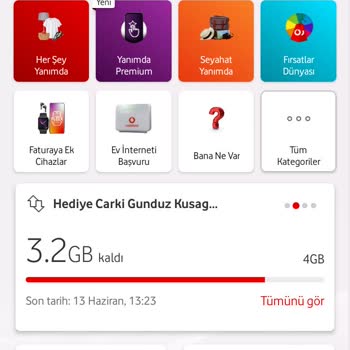 Vodafone İnternet Harcama Sistemi
