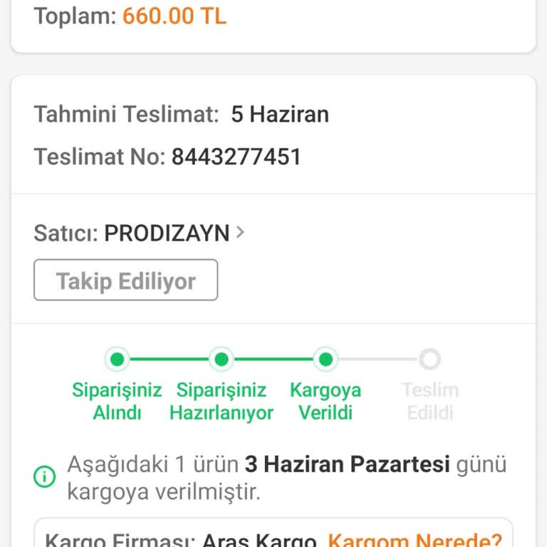 Trendyol Prodizayn Masa Teslimat Sorunu