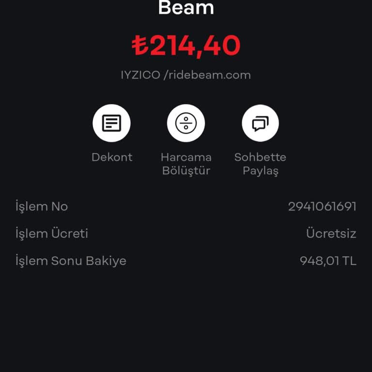 Beam Scooter Beklenmedik Ücret Kesintisi Ve İade Talebi
