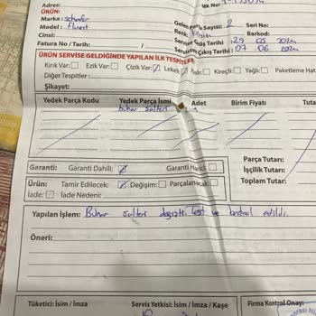 Schafer Kettle Servis Sorunsalı