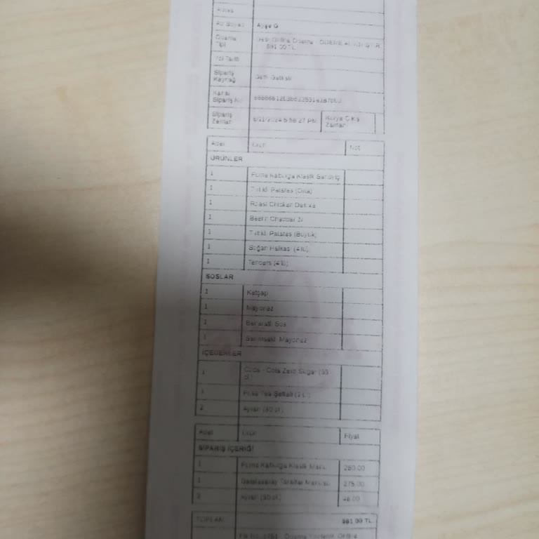 Getir İzmir Agora Arbys