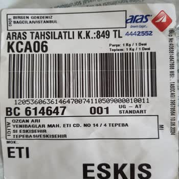 Aras Kargo Aras Kapıda Ödeme Ürünü Kontrol Ettirmeden Ödeme Alıyor.