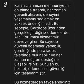 Gardırop Alıcı Koruma Hizmeti Yüzünden Benim Paramı Alıyor