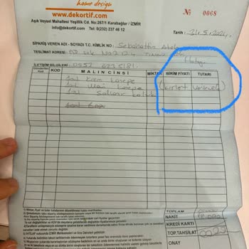 Dekortif Güven Sorunu Ve Eksik Ürün Teslimatı