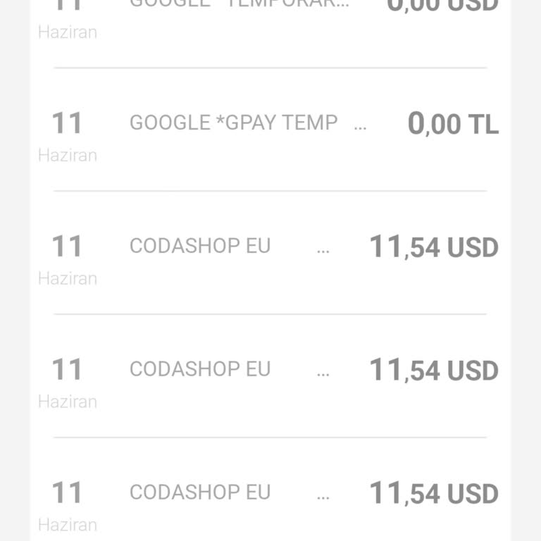 Codashop Kredi Kartımdan Benden Habersiz Para Çekti