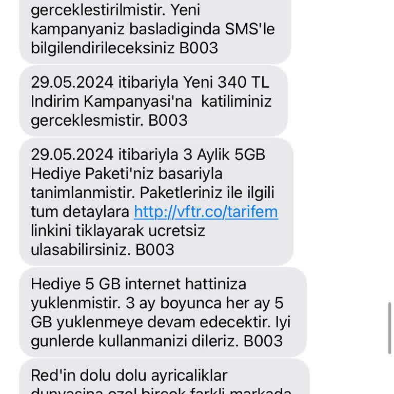 Vodafone Yanlış Bilgilerle Kabul Ettirilen Tarifeler