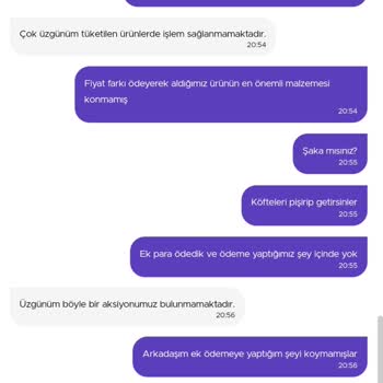 Getir Ekstra Ödeme Yapılmış Pizzanın Gelmemesi