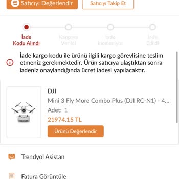 İade İşlemini Bitiremeyen Trendyol