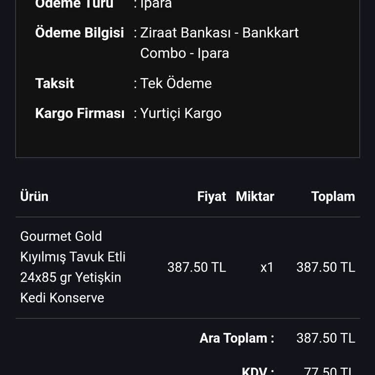 Kafkas Pet Market Sipariş Göndermiyor, Paramı İade Etmiyorlar.