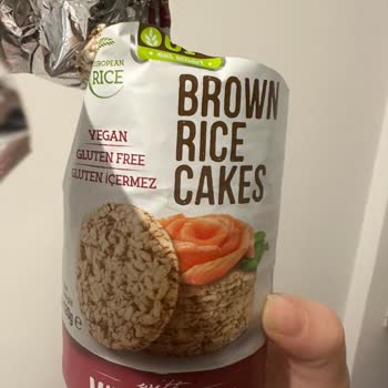 Nestle Rice Up Pirinç Patlağı Brown Rice Cake - Siyah Madde İle Kaplı