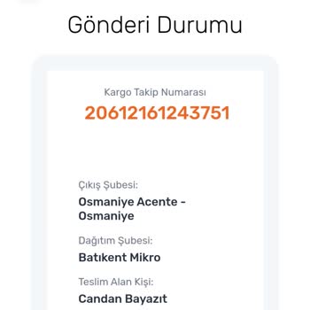 Sürat Kargo Sipariş Teslim Edilmedi