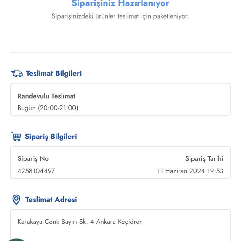 Cepte Şok Siparişim Gelmedi!