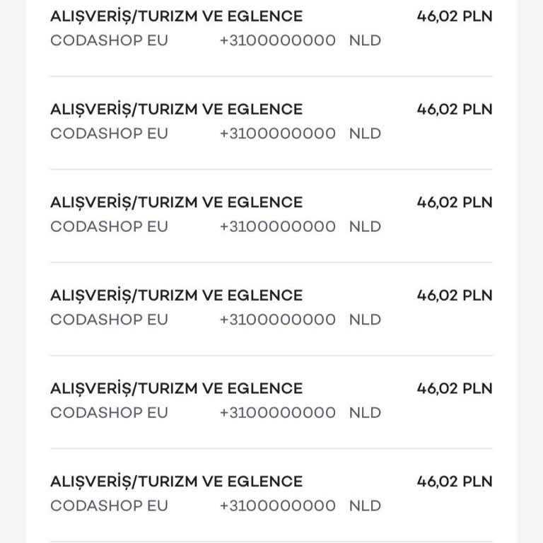 Codashop Ve Godaddy Haberim Olmadan Kredi Kartımdan Para Çekmiş