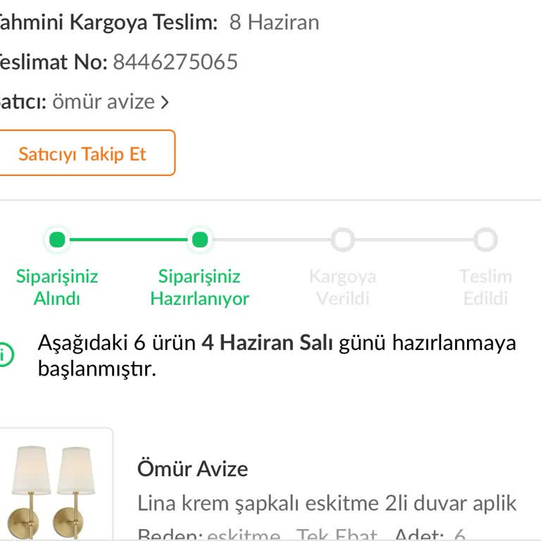 Trendyol Ömür Avize Pişmanlık Kesinlikle Mağdur Olursunuz