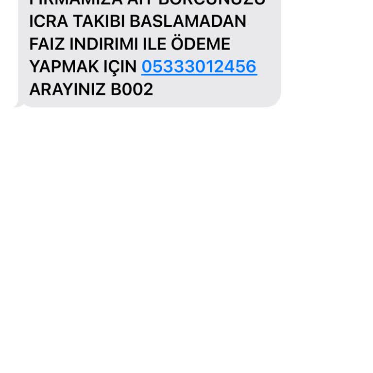 Metka Hukuk Bürosu'ndan Asılsız Ve İzinsiz İcra Takibi Mesajı