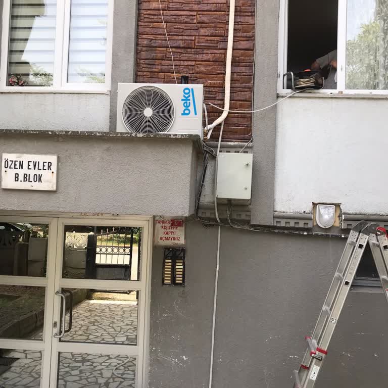 Beko Yetkili Servisi Klima Dış Ünitesini Gelişi Güzel Montaj Yaptı