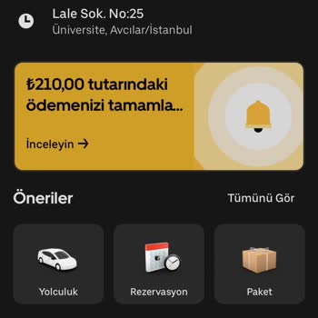 Uber Uygulamasından Çağırılan Taksicinin Haksız Eksik Ödeme Bildirimi