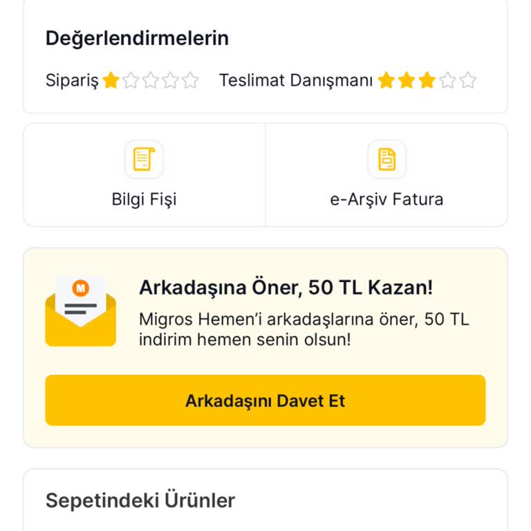 Migros Hemen Eksik Ürün Ve Geri Dönüş Fiyaskosu