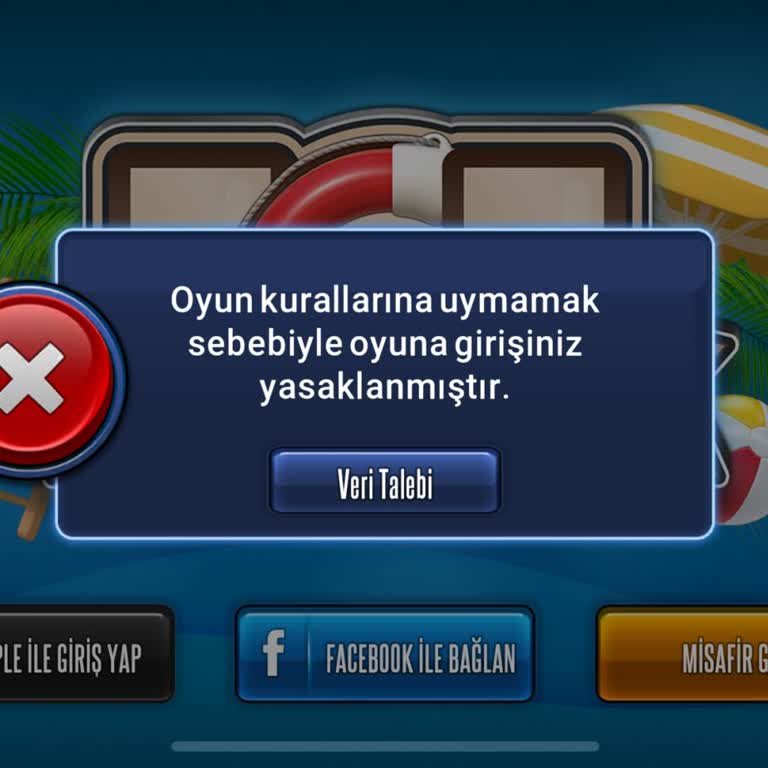 101 Okey Plus Hiçbir Şey Yokken Bir Anda Oyuna Girişim Yasaklandı