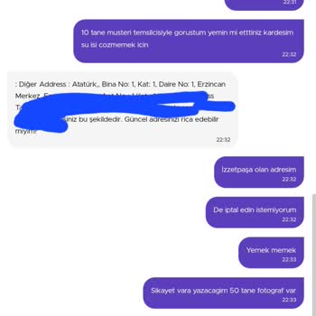 Getir Müşteri Temsilcileri, İlgisizlik