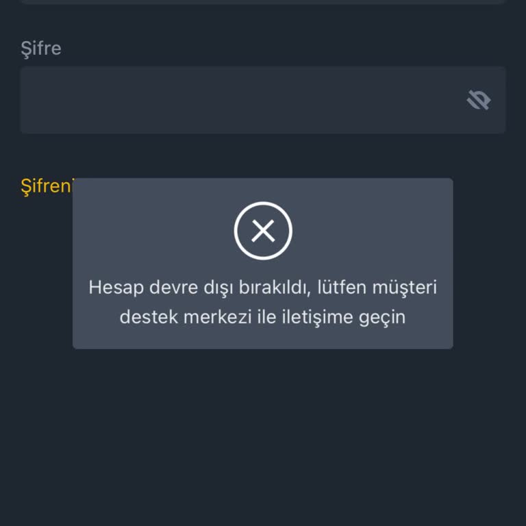 Binance TR Hesabım Devre Dışı, Yardımınıza İhtiyacım Var!