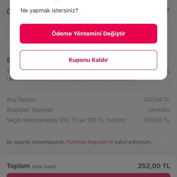 Yemeksepeti'nde İndirim Kodu Kullanılamıyor!