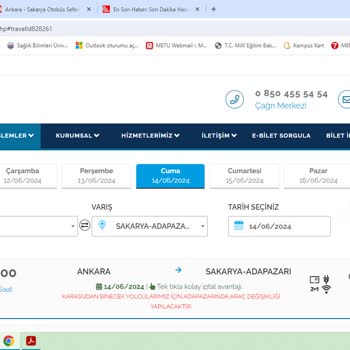 Sakarya VİB Turizm Bayram Öncesi Zamları