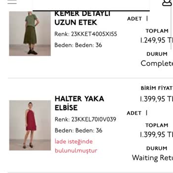 Yargıcı Kullanılmış Ürün Gönderildi