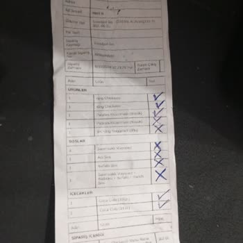 Eksik Ve Hatalı Sipariş: Burger King Çamçeşme Şubesi