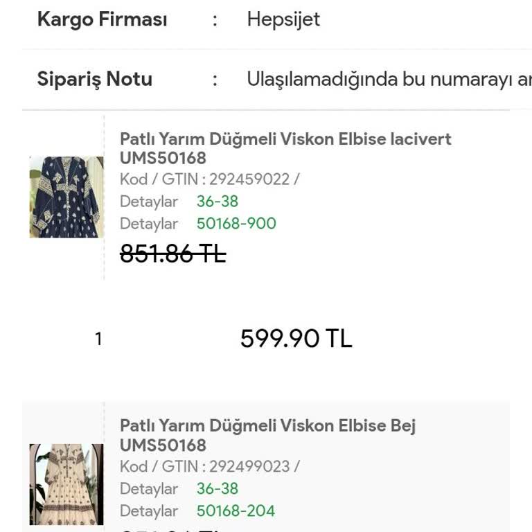 Sultan Butik Sipariş Verdim, Ne Ürün Var Ne Para!