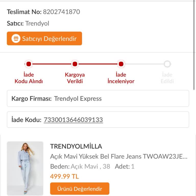 Trendyol İlgisizlik, Sorumsuzluk Gereken Özeni Gösterememe Ücreti İade Etmeme